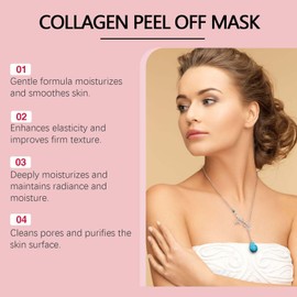 Collagen Peel Off Mask, 100g, Enhance Skin Elasticity, Relieve Wrinkles