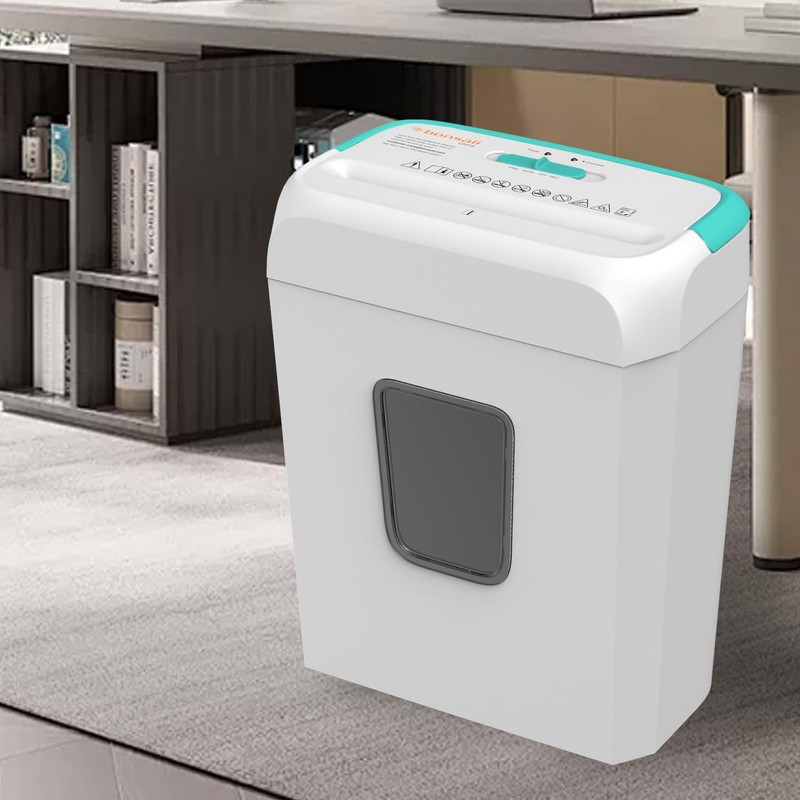 Bonsaii Secure Shredder, Home Office Shredder, high Security, 6-Sheet, Cross-Cut