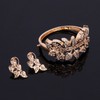Crystal Necklace And Ear Jewelry Set Of Four Bridal Banquet