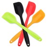 Silicone Spatula 4-piece Set, Heat-Resistant Non-stick Rubber Spatulas with Stainless