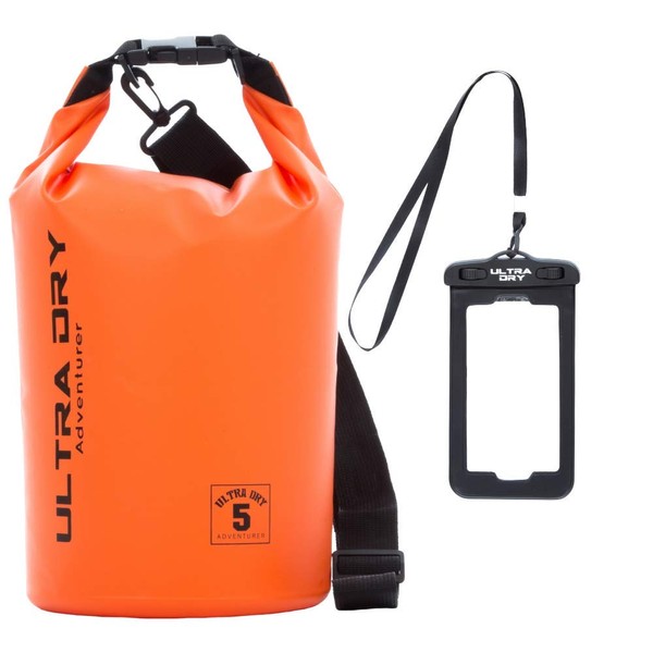 Ultra Dry Adventurer Premium Waterproof Bag with Mobile Phone Dry