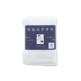 Top Factory Imabari Wash Towel SOLA Sora White Approx. 13.4 x 13.8 inches (34 x 35 cm)