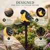 Solar Bird Garden Stake Light for Outdoor Décor – Resin