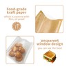 50 Pack White and Brown Kraft Paper Bread Bags with
