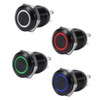 LED Button Switch, Car 12V 2A 12mm LED Light Momentary