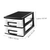 WHAMVOX 2pcs Organizer for Desk Storage Stationery and Cosmetics Storage