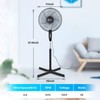 Simple Deluxe 16'' 3 Adjustable Speed Pedestal Stand Fan