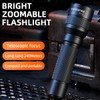 SuperFire Tactical Flashlights Compact, Zoomable Small Flashlight with Powerful Chips,