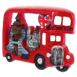 Ciieeo Bus Shaped Fridge Magnet Creative Resin Refrigerator Decor for Notes Photos for Home Office Organization Unique for Friends and Family