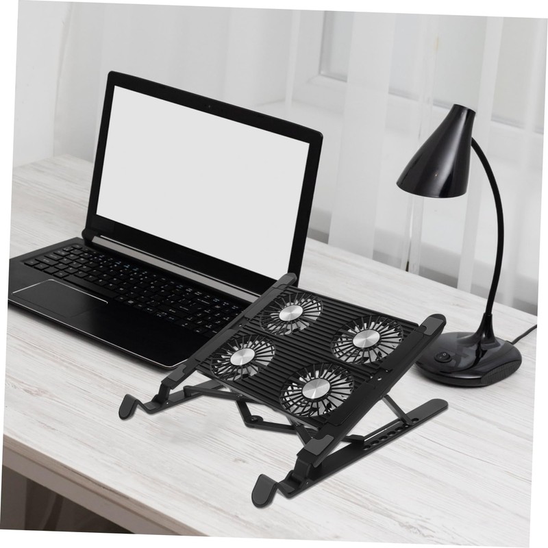 KICHOUSE 1 Set Adjustable Laptop Cooling Stand with USB Interface