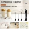 Sayene Milk Frother Handheld Rechargeable,Frother Wand Drink Mixer Electric Whisk
