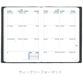 Cuobadis qv98501bl Notebook Diary "Sapax/Ampara" (Week Separate, Starts January, A6 Transformation, 3.9 x 5.9 inches (10 x 15 cm), 4 Languages Notations) Blue Ocean QUOVADIS qv98501bl
