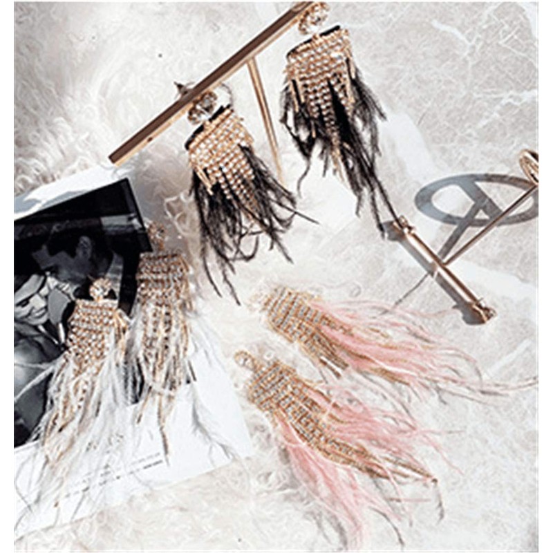 Nicole Knupfer - Nastro con piume di struzzo, strisce di