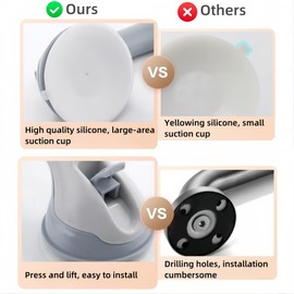 Tujuna Quilting Ruler Grips DIY Sewing Tools Handle (Strong Adsorption) Suction Cup for Quilting Patchwork Ruler