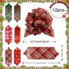 Derbway Christmas Bows Pack of 12 5 Inch Gift Bows