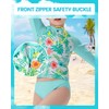 Angel season Girls Rash Guard Set Long Sleeve Swimsuit with