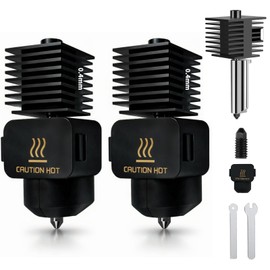 2 Piezas 0.4MM de Hotend de Impresora 3D para A1/A1 Mini, Boquilla de Acero Endurecido Extraíble, Adecuado para Bambu Lab A1/A1 Mini, fácil de instalar,incluye 2 protectores térmicos de silicona