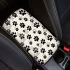 TOADDMOS Decorative Auto Center Console Cover Pad Cushion Black Dog