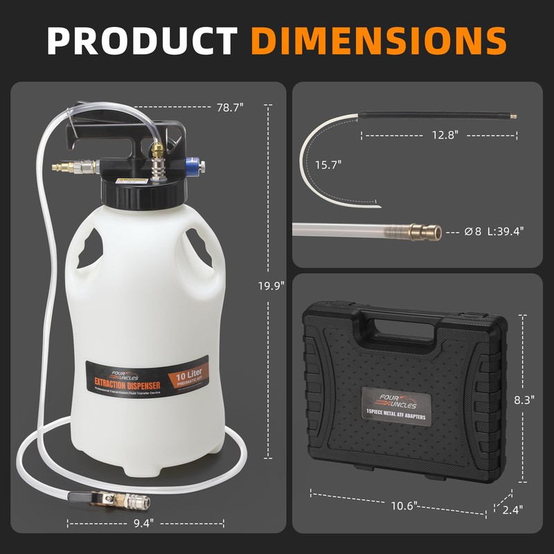 FOUR UNCLES 10L Transmission Fluid Pump - Pneumatic Transmission Fluid