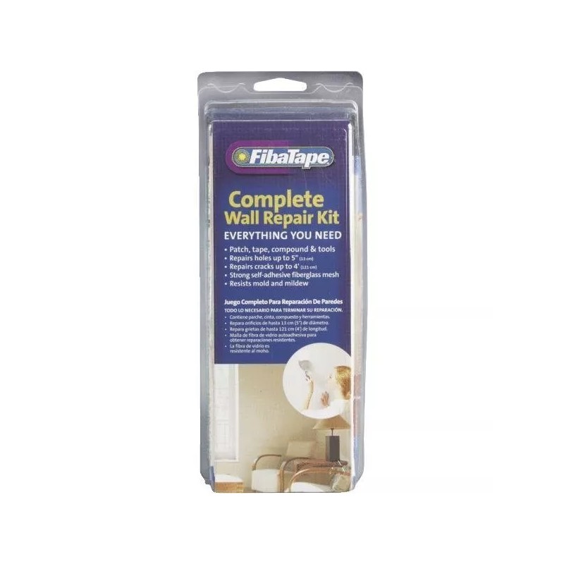 FIBATAPE Complete Wall Repair Kit FIX HOLES IN DRYWALL WALLS