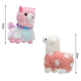 6 Pieces Mini Llama Plush Stuffed Animal Toys Alpaca Animal Stuffed Toys 5 Inches Plush Dolls Cute Llama Keychain for Decoration Bag Fillers Birthday Wedding Baby Shower Party Favors (Classic Style)