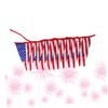 jojofuny 2pcs 12 12-Pennant American Flag Banner Star Stripe Pull