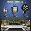 Nilight Ditch Light Brackets Hood Hinges Mount Bracket Kit for