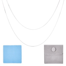 1M 925 Sterling Silver Box Chains Silver Permanent Jewelry Chains Tiny Jewelry Box Chains for Men Women Permanent Necklace Bracelets Tarnish Resistant Jewelry Making