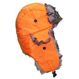 Best Winter Hats Toddler Soft Nylon Russian/Aviator Winter Cap (One Size) - Orange