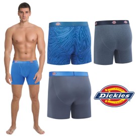 Dickies Mens Underwear 4 Pack Microfiber Boxer Briefs for Men