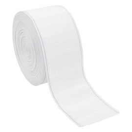 BENECREAT 15m White Curtain Tape, 73mm Curtain Pleat Tape Polyester Pleater Tape for Curtains DIY Pinch Pleat Curtain and Drapes Hooks