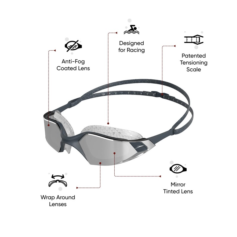 Speedo Oxid Grey/Silver/Chrome