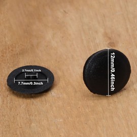 Moicstiy 500Pcs Plastic Screw Cap Covers, Self Tapping Decoration Screw Caps Waterproof Screw Covers for Phillips Screw Protection (Black)