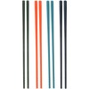 Hemoton 4 Pairs Steel- core Silicone Chopstick Cooking Chopsticks Non-