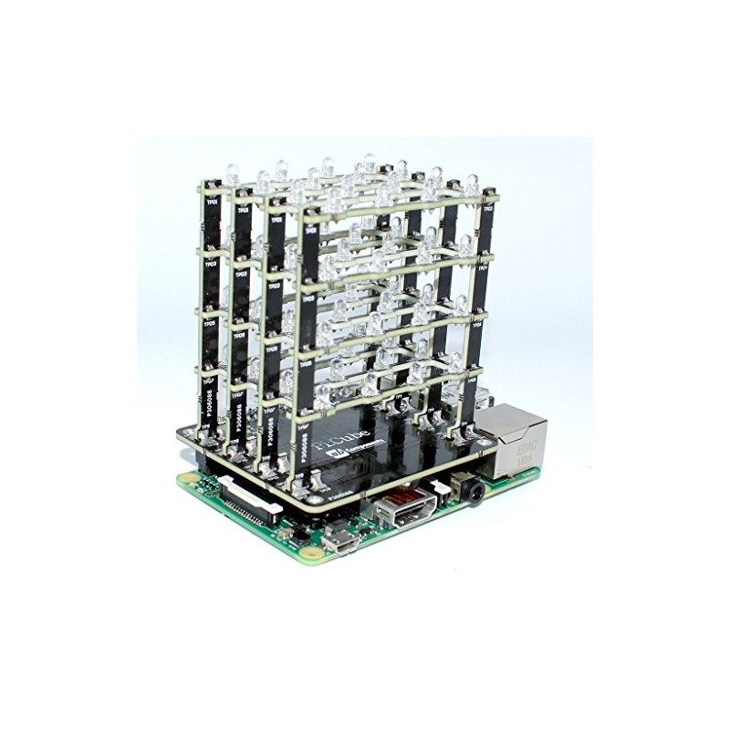 sb PiCube 4x4x4 LED Cube for Raspberry Pi 3,2, Zero
