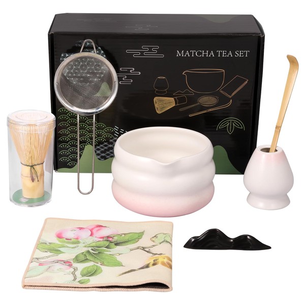 Mimoyalaso Matcha Whisk Set - 7Pcs Japanese Tea Making Kit