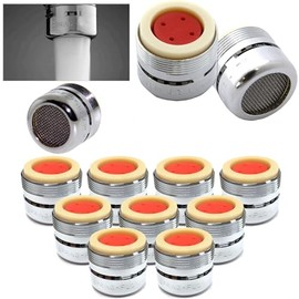 Premium Spring 2.2 gpm Full Flow Aerator 12 Pack Faucet replacement screens washers slotted standard size
