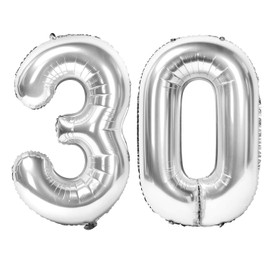 Siumir Number Balloons Rose Gold Foil Number Balloons 10th Birthday Balloons Giant Digital Balloons for Birthday Party, Wedding, Anniversary