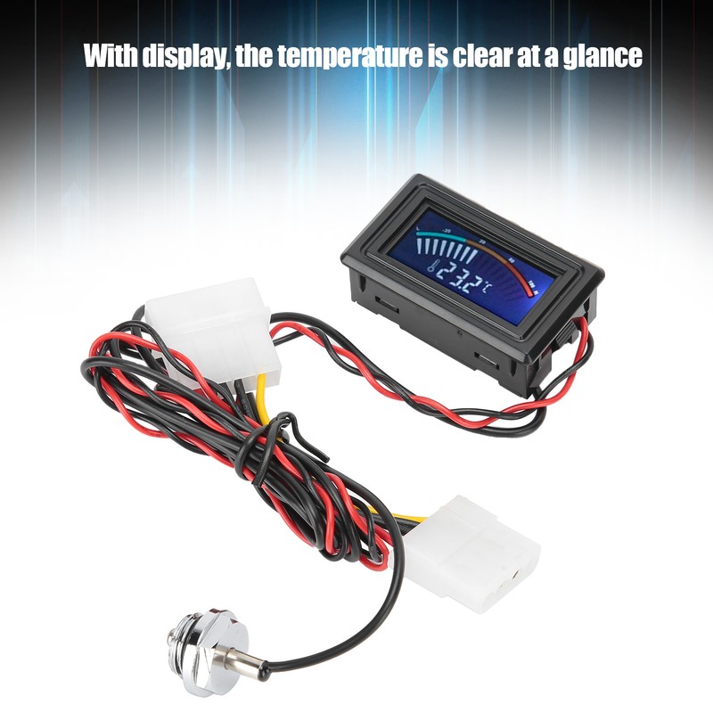 Water Cooling Thermometer Computer Water Cooled Temperature Digital Display Meter