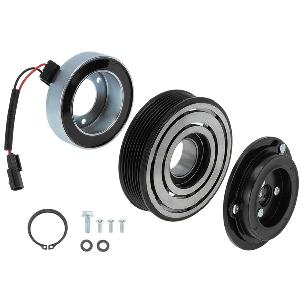 A ABSOPRO Air Conditioner AC Compressor Clutch Kit for Nissan