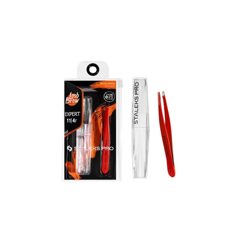 STALEKS PRO Tweezers for thin or sparse eyebrows, precise, stainless