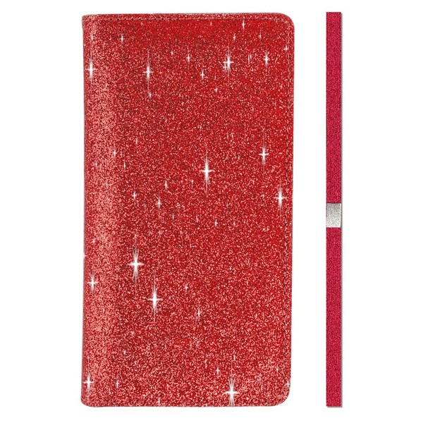 LOLOMLO Glitter Bling Checkbook Cover for Girls RFID Blocking Standard