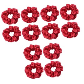 Minkissy 12pcs Christmas Sequin Hair for Boys and Girls Elastic Hair Ropes for Parties and Daily Wear Unique and Charming Accessories Bright