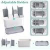 Toothbrush and Toothpaste Holder Drainage for Bathroom Countertop with Adjustable