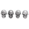 4PCS Tire Valve Caps Skull Style Anti Oxidization Universal for