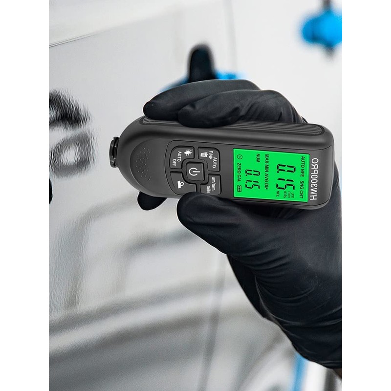 Abizarch Paint Thickness Gauge Meter Fe/NFe Probe Coating Thickness Gauge