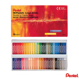 Pentel Oil Pastel Set - Assorted Colours, Pack of 48