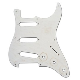 Golden Age Strat Pickguard for 3 Single-Coil Pickups, Relic White