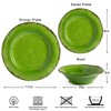 LEHAHA Melamine Dinnerware Set, 12-Piece Dishes Set, Lightweight and BPA