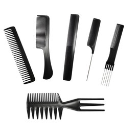 1st Choice 6 Pieces Hair Styling Comb Set Professional Styling Comb Set